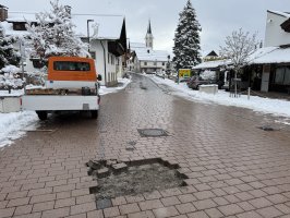 Wasserrohrbruch in Reith bei Seefeld